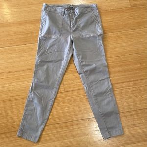 J. Crew Skinny Pants Gray Cotton 32